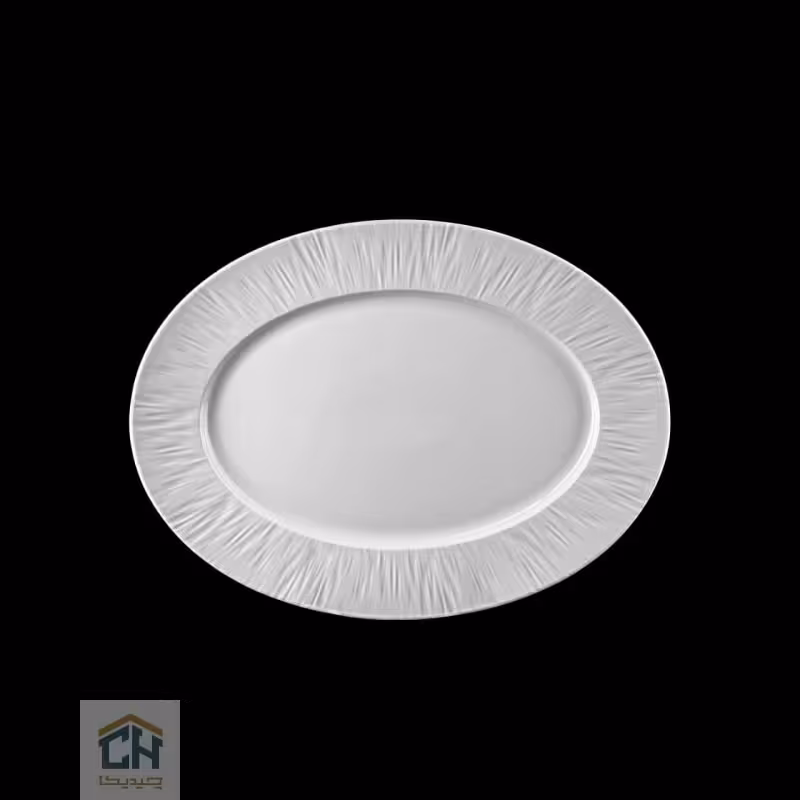 دیس سرامیکی بیضی گلدکیش طرح Arnika مدل GK801134