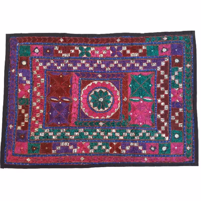 رومیزی مستطیل سوزن دوزی کد SOOZMOS19 نفیس