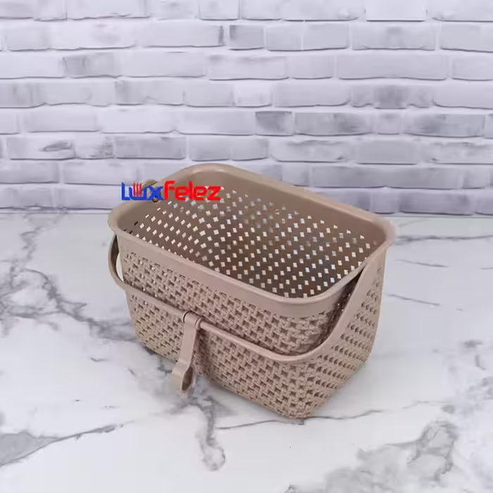 سبد گیره رخت لیمون طرح بافت