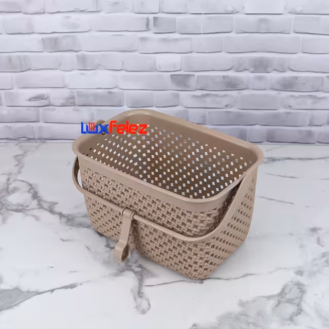 سبد گیره رخت لیمون طرح بافت