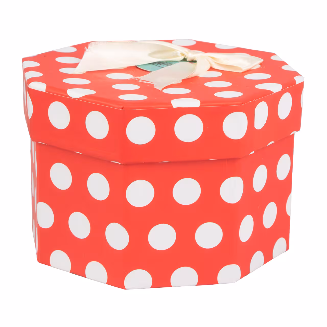 جعبه هدیه خال خالی مدل هشت ضلعی سایز 2