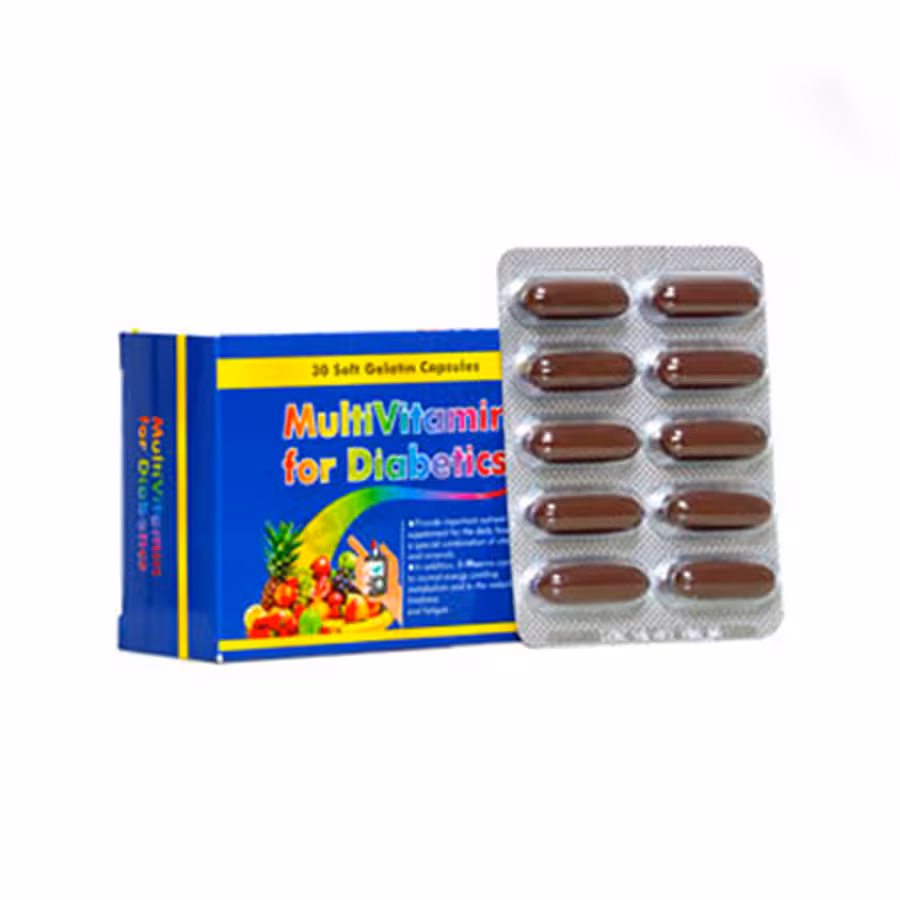 سافت ژل مولتی ویتامین دیابتیک دانا 30 عددی