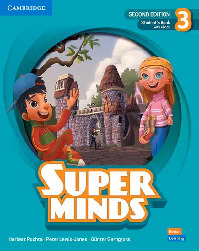 کتاب انگلیسی کودکان Super Minds 3 (2nd) SB WB DVD کتاب سوپر مایندز ویرایش دوم