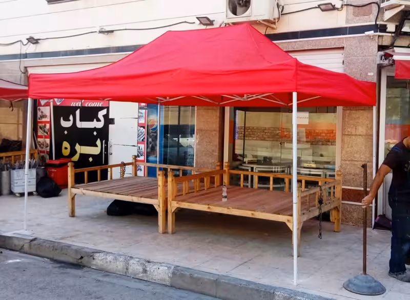 سایبان آکاردئونی (پس کرایه)