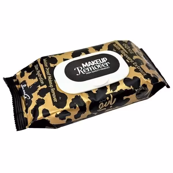 دستمال مرطوب 60 برگ ارایشی بانیو پلنگی