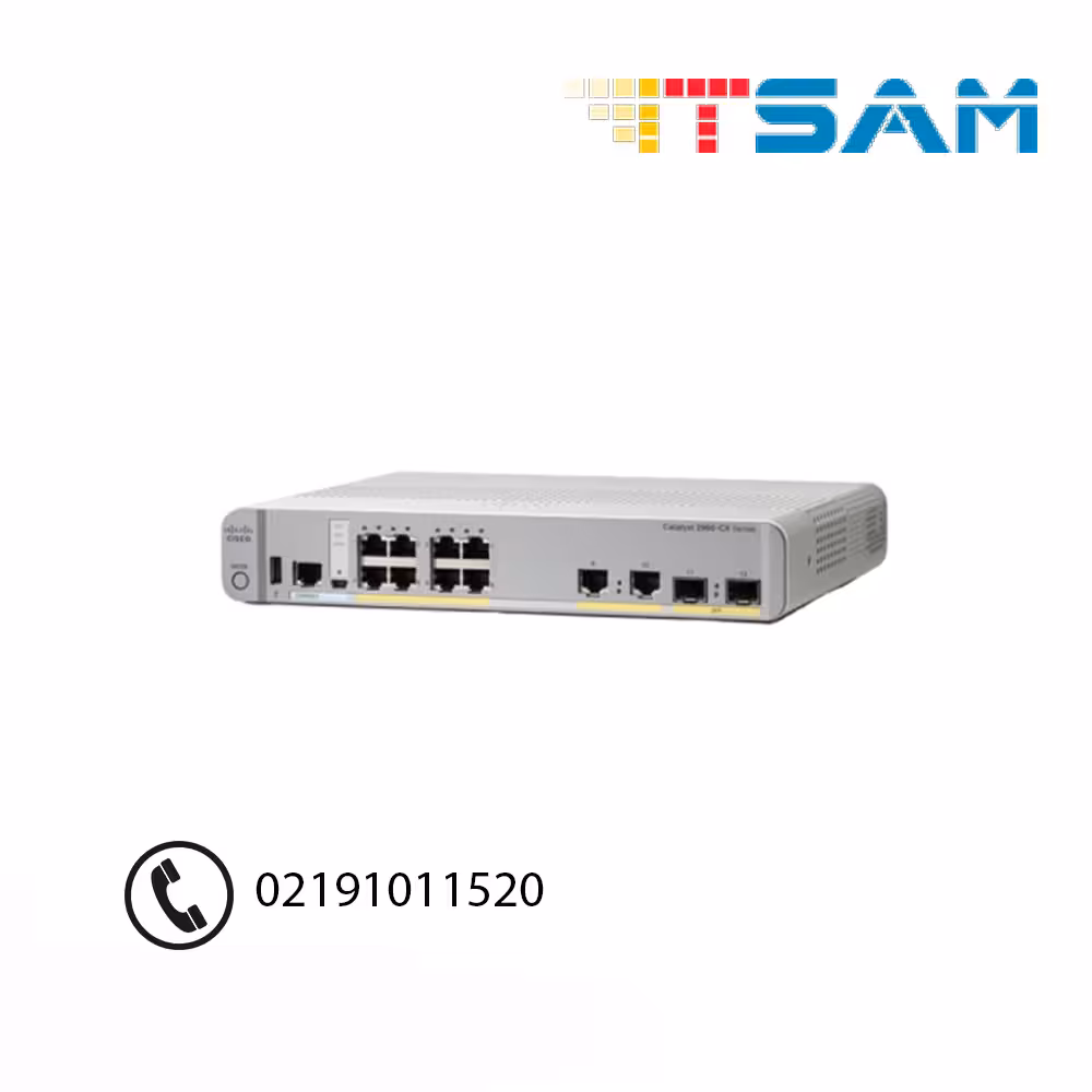 سوئیچ شبکه سیسکو 8 پورت WS-C2960CX-8TC-L