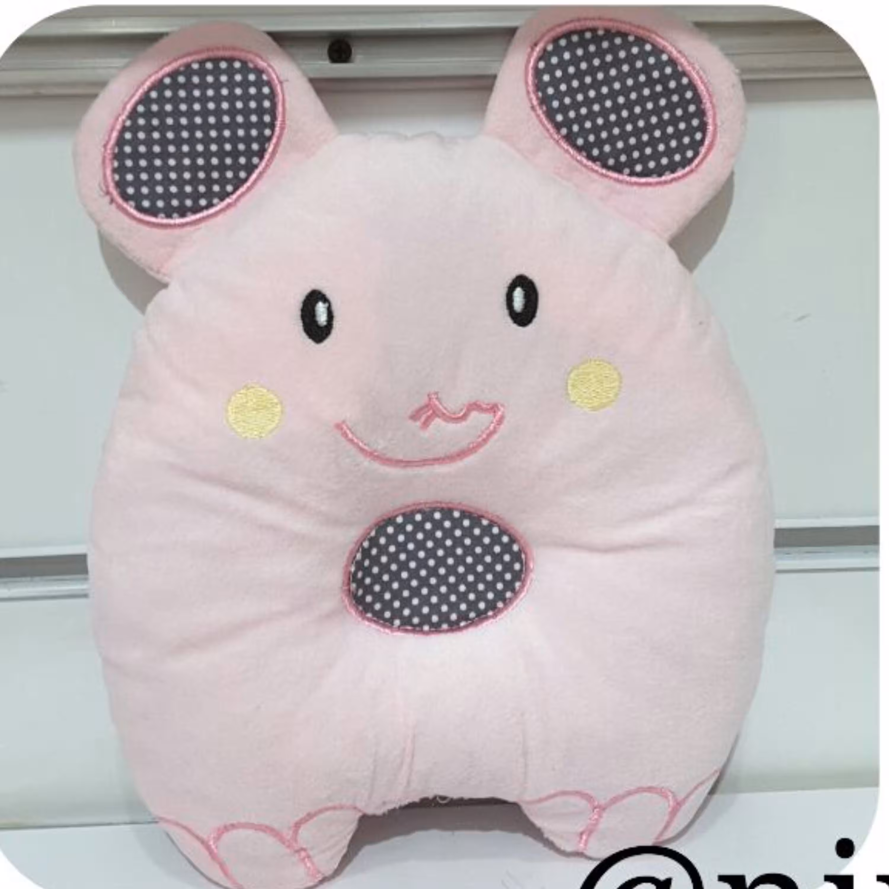 بالش شیردهی و فرم دهی سر  مدل فیل صورتی 