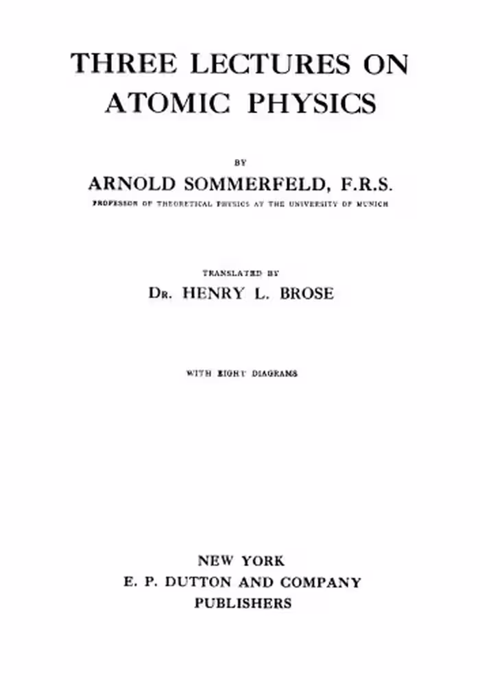 خرید و دانلود نسخه کامل کتاب Three lectures on atomic physics