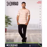 ست تیشرت و شلوار دورس مردانه مدل 30595 برند هیراد نخ پنیه سایز XL کد 40709