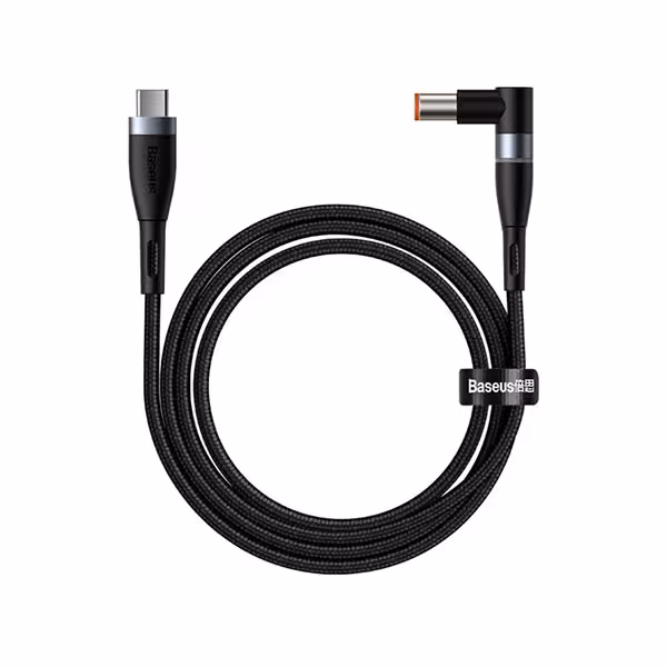 کابل مگنتی تبدیل Type-c به پورت گرد DC باسئوس مدل CATXC-Y01