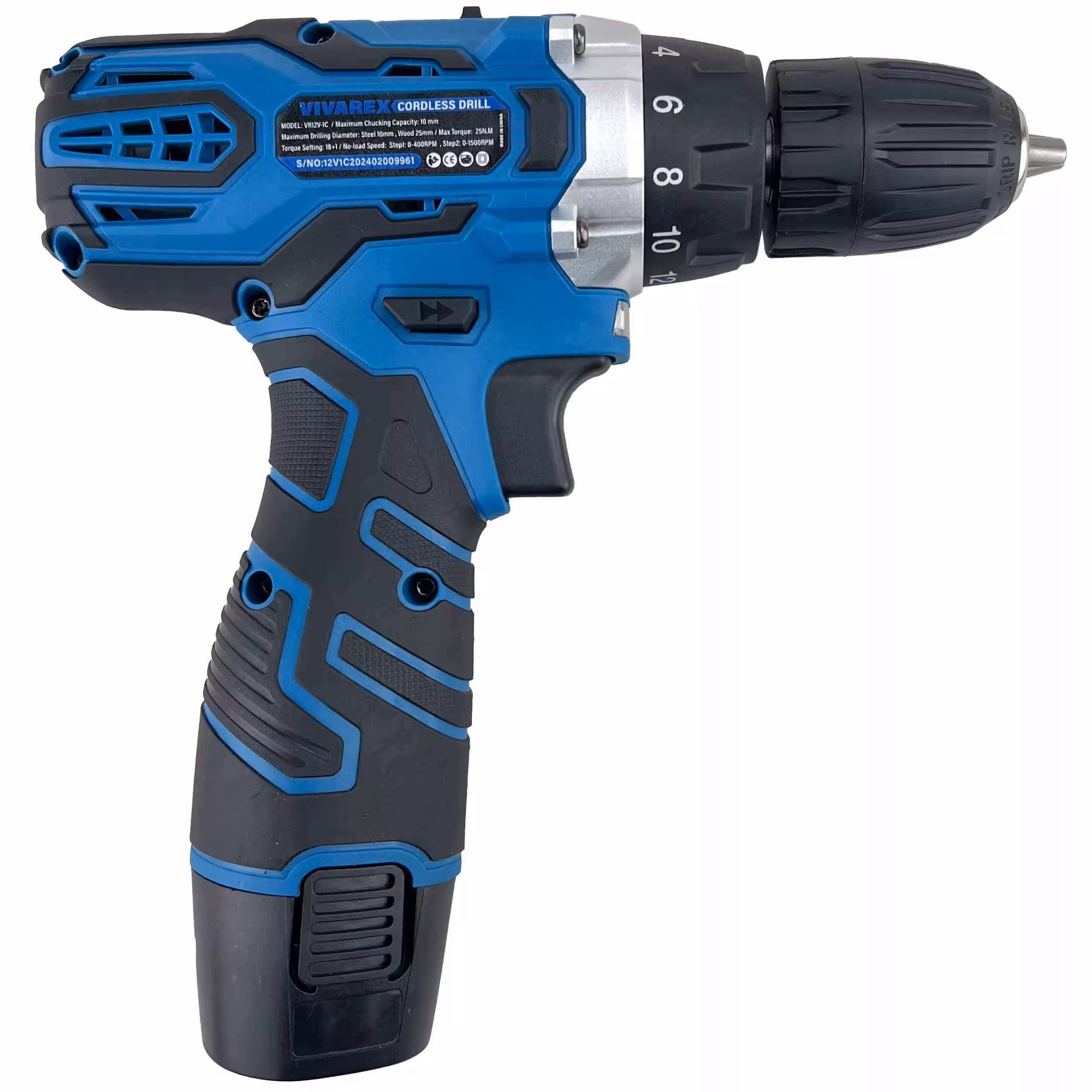 پیچ گوشتی شارژی ویوارکس مدل VR12V-1C-BLUE