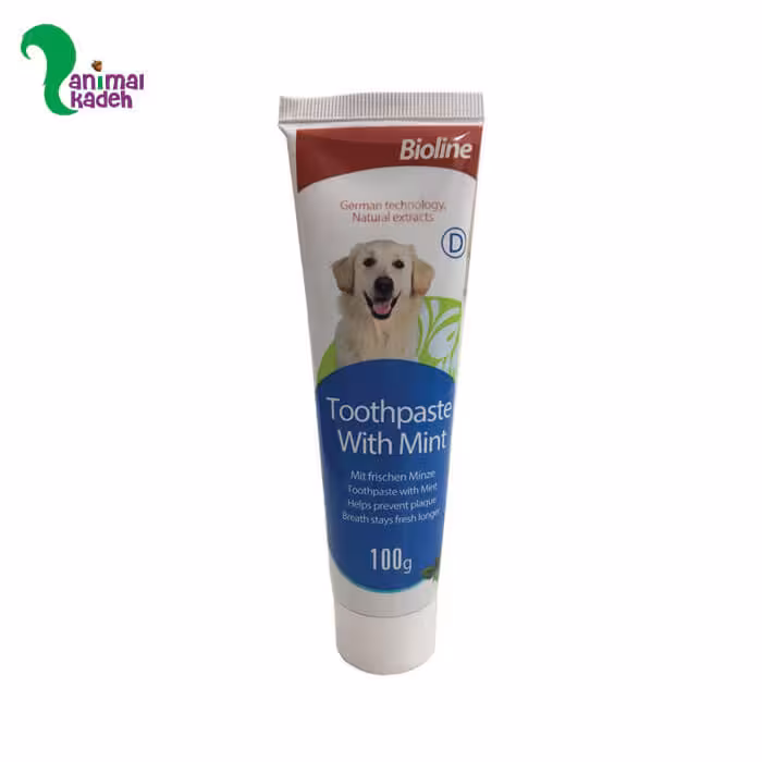 خمیر دندان سگ بایولاین 100 گرمی (طعم نعنا)