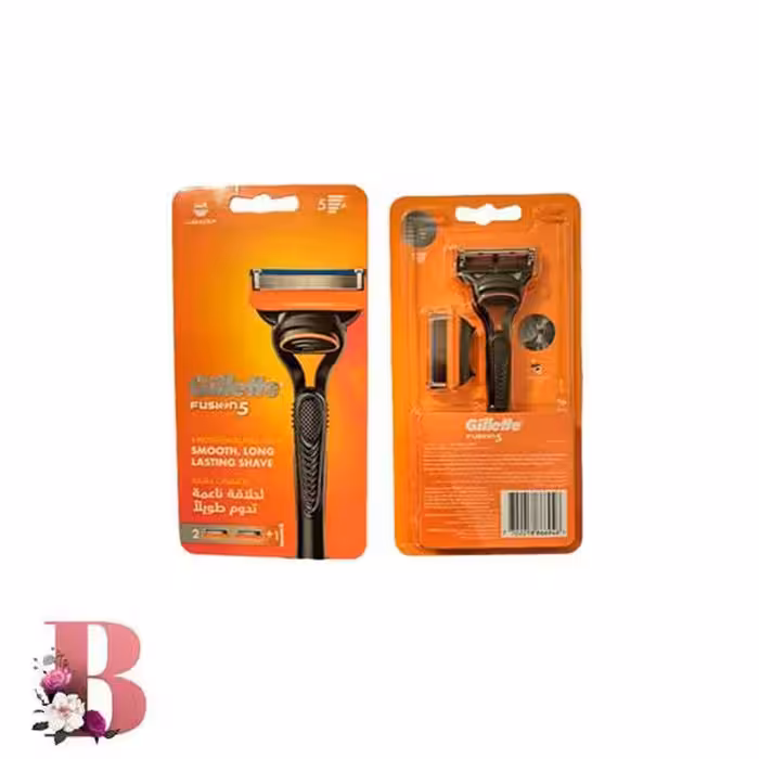 خود تراش ژیلت مردانه 5 تیغ فیوژن Fusion 5 به همراه 2 عدد یدک | Gillette Fusion 5 men’s self-sharpening razor with 2 spare parts