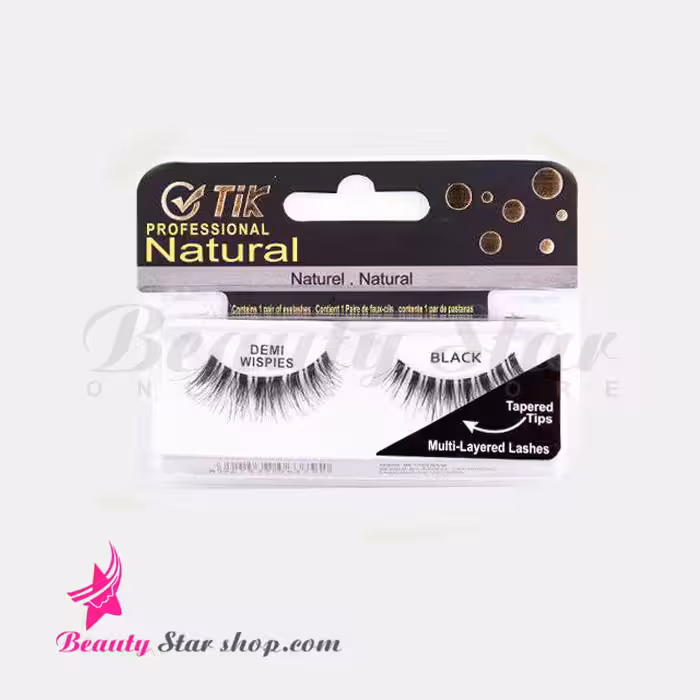 مژه مصنوعی ویسپایس طبیعی مشکی تیک مدل Demi Wispies