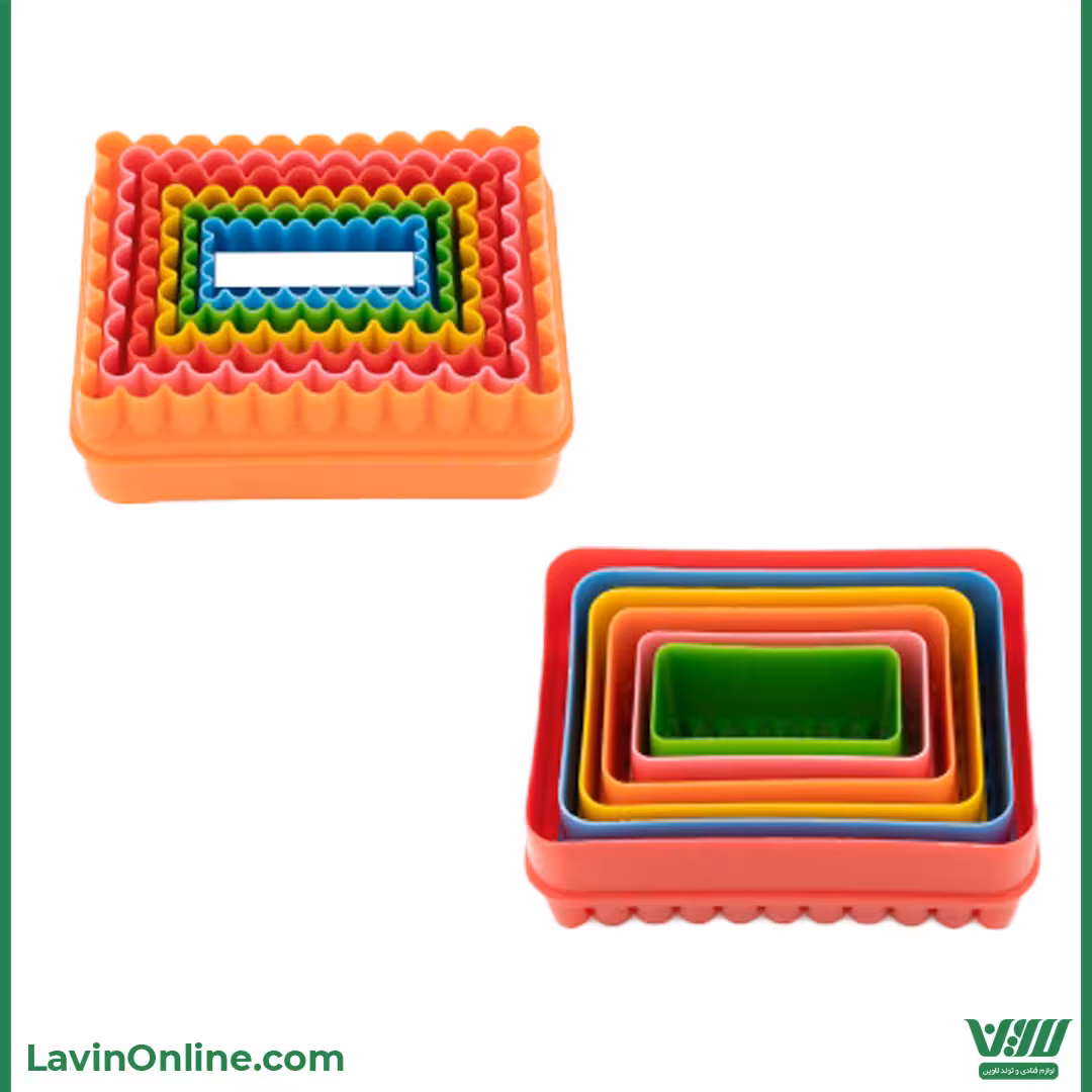 کاتر دو طرفه مستطیل (6 عددی)