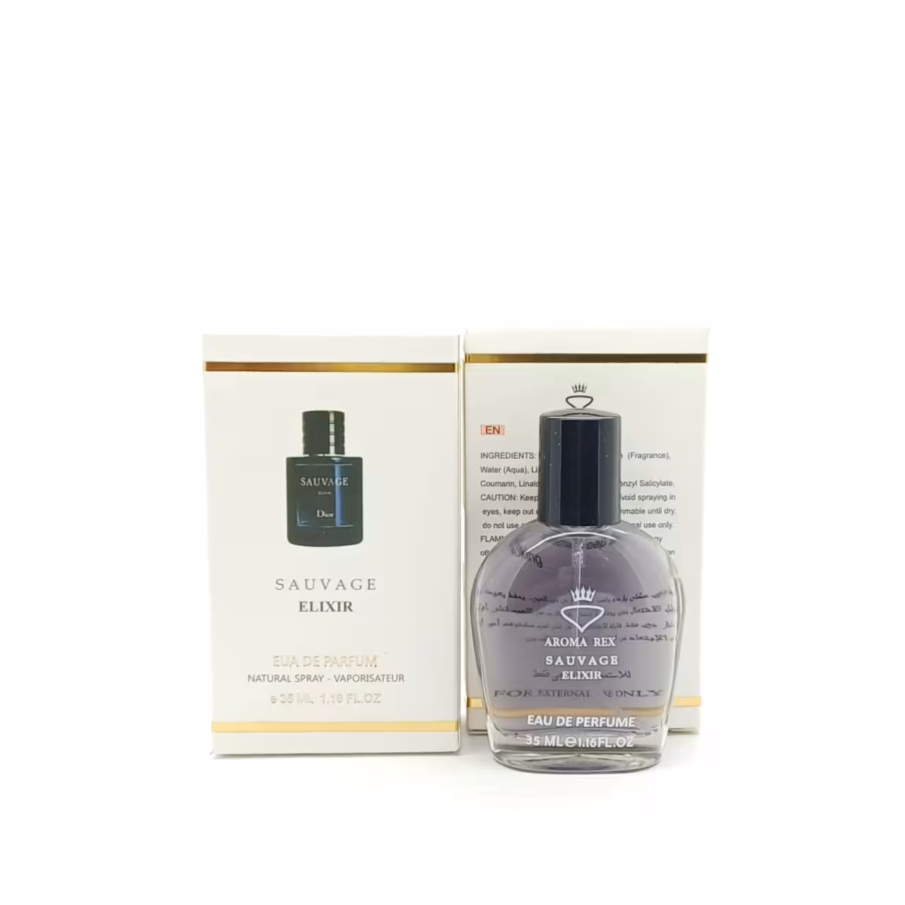 ادکلن مردانه آروما رکس مدل دیور ساواج الکسیر Dior Sauvage Elixir حجم 35 میلی لیتر