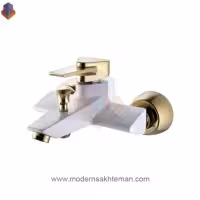 شیر حمام مدل برمودا سفید طلایی