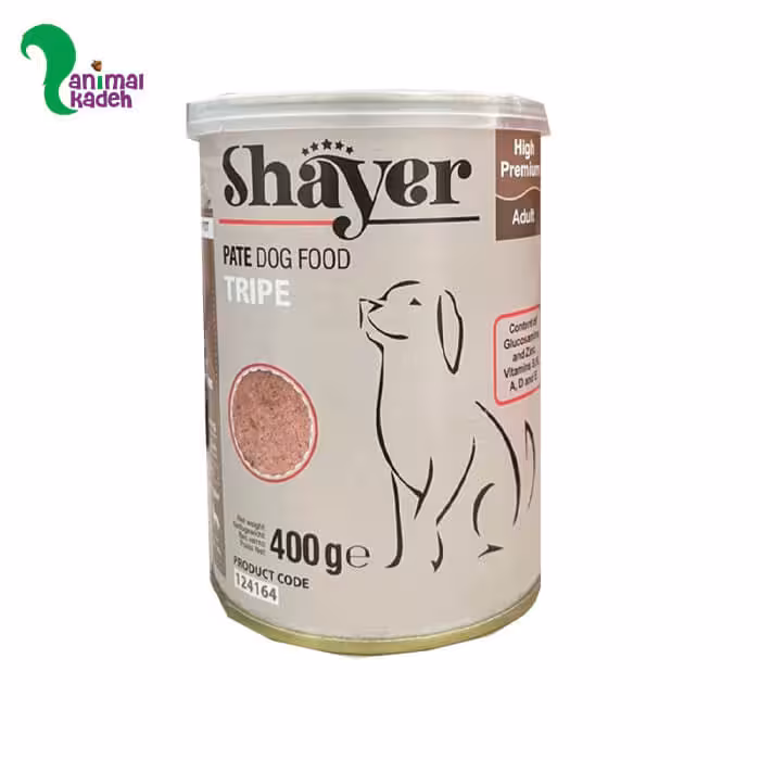 کنسرو شایر سگ 400 گرمی پته سیرابی