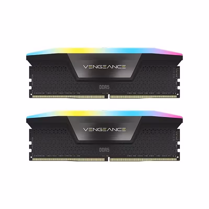 رم کورسیر مدل VENGEANCE RGB 6400MHz CL36 DDR5 Dual ظرفیت 32 گیگابایت