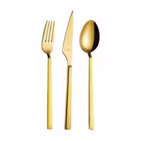 ست 24 پارچه قاشق، چنگال و چاقو آریلدیز مدل Vogue Gold PVD – ترکیبی از طراحی لوکس و کیفیت بی‌نظیر برای میزهای خاص