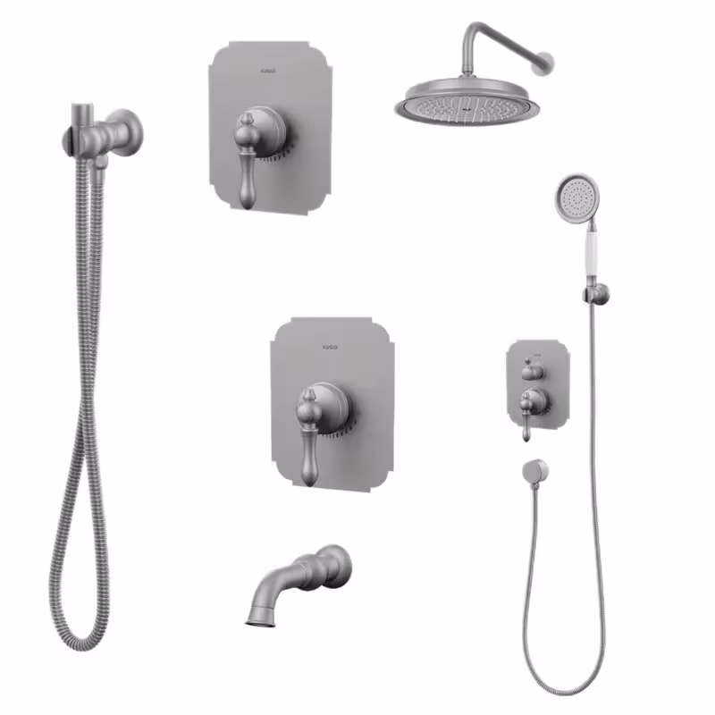 ست شیرآلات کسری مدل ناپل توکار مجموعه 6 عددی