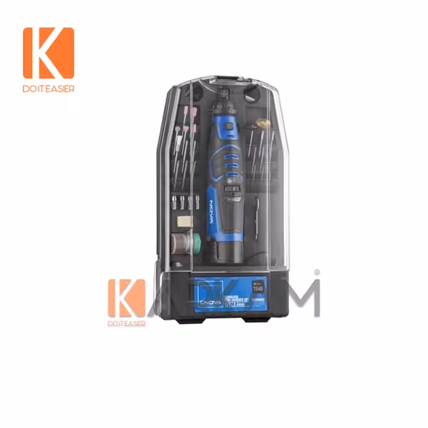 کيت فرز مينياتوری شارژی 12 ولت 74 پارچه 7545 نوا