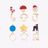 قالب کوکی کریسمسی فلزی چیبو 6 عددی