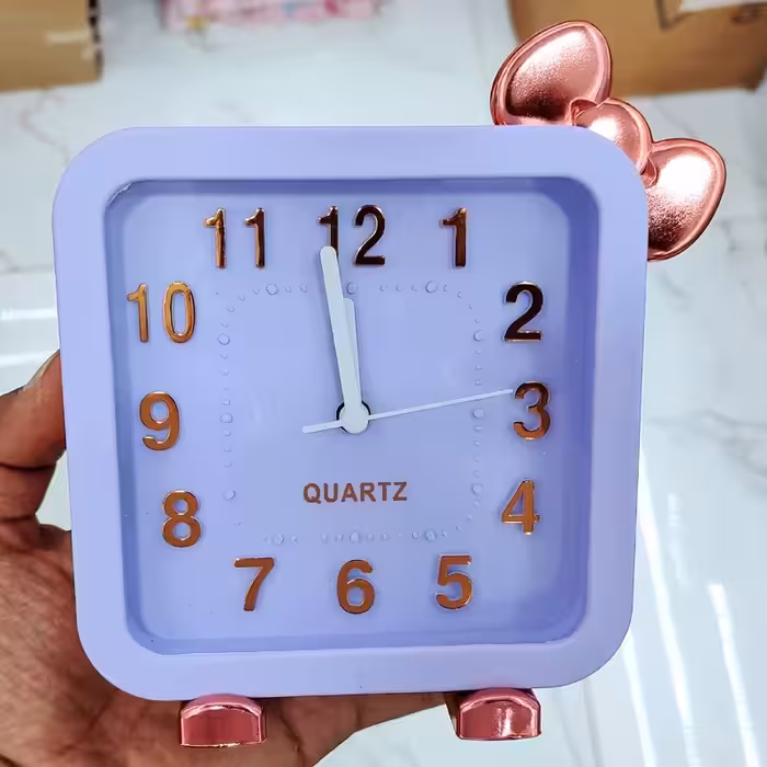 ساعت رومیزی زنگدار فانتزی ( زنگ دار ) ( خرید عمده ساعت رومیزی فانتزی دکوری اسباب بازی و تحریر از گناوه مارکت )