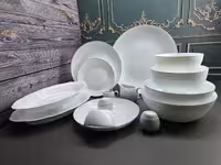 سرویس آرکوپال 42 پارچه مقصود طرح چینی سوژا خاکستری