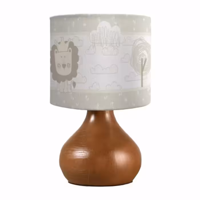 آباژور پایه چوبی لوکس طرح Lion Cubs رزبرن Roseborn