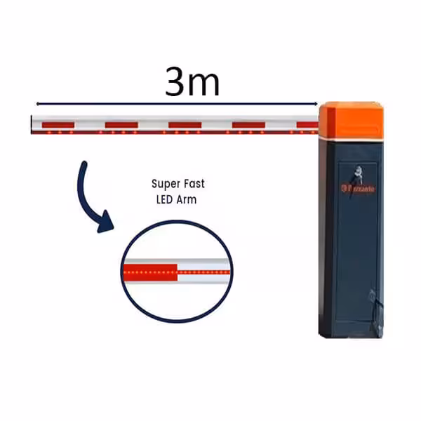 راهبند بازانته با بوم 3 متری LED