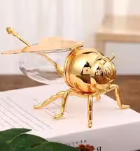 ظرف عسل طرح زنبور قاشق‌ دار