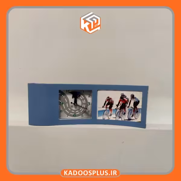 ساعت رومیزی با قاب عکس بزرگ