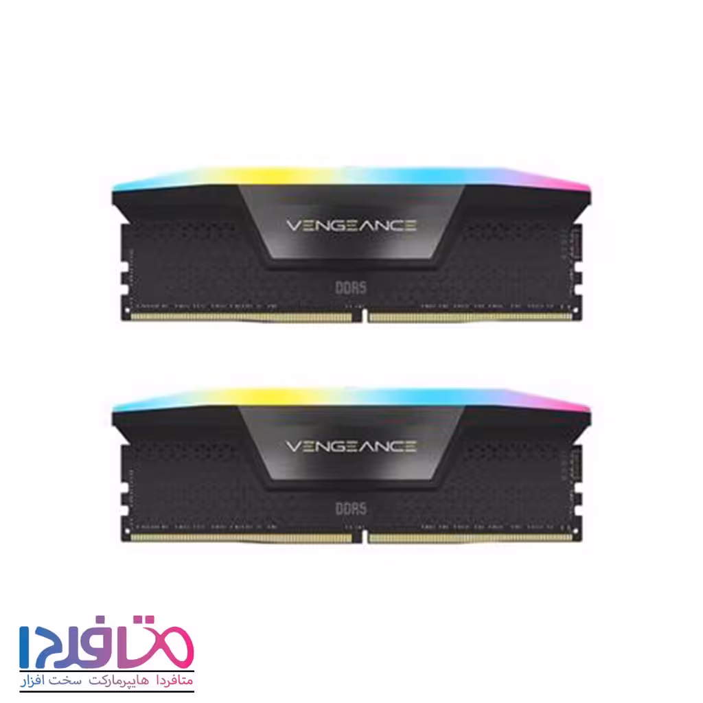 رم کورسیر دو کاناله 32 گیگابایت مدل VENGEANCE RGB  فرکانس 7200 مگاهرتز