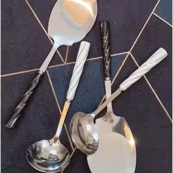 کفگیر و ملاقه طرح مارپیچ یونیک