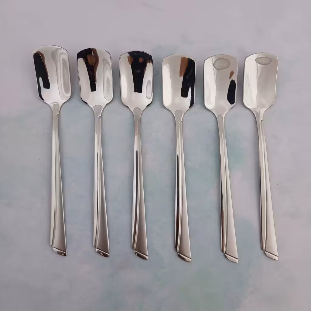 قاشق بستنی 6 پارچه یونیک مدل ماینز سیلور