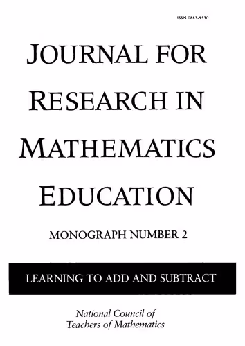 خرید و دانلود نسخه کامل کتاب Different Ways Children Learn to Add and Subtract (Journal for Research in Mathematics Education, Monograph, N.? 2)