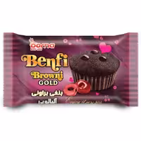 کیک براونی بنفی مغزدار آلبالویی درنا بسته 24 عددی