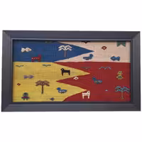 تابلو گلیم گبه دستباف قشقایی کد GAGHA1