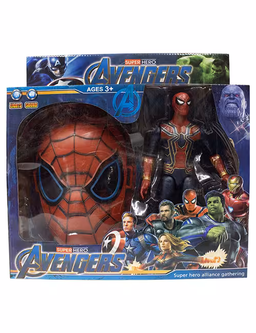 فیگور ابر قهرمانان اسپایدرمن با ماسک کد B