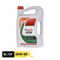 روغن موتور خودرو کاسترول مدل GTX 20W50 SL حجم 4 لیتر