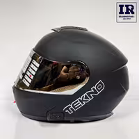 کلاه کاسکت بلوتوث دار فک متحرک تکنو Tekno - مشکی مات   T6