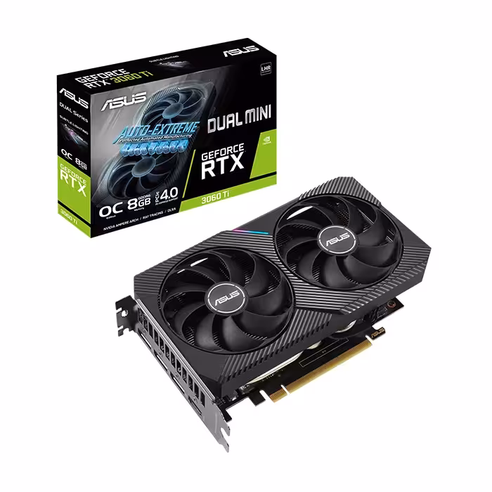 کارت گرافیک ایسوس Dual GeForce RTX 3060 TI MINI OC Edition 8GB