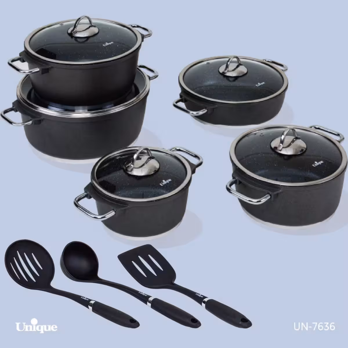 سرویس قابلمه 13 پارچه یونیک طوسی مدل مونیخ کد un-7636