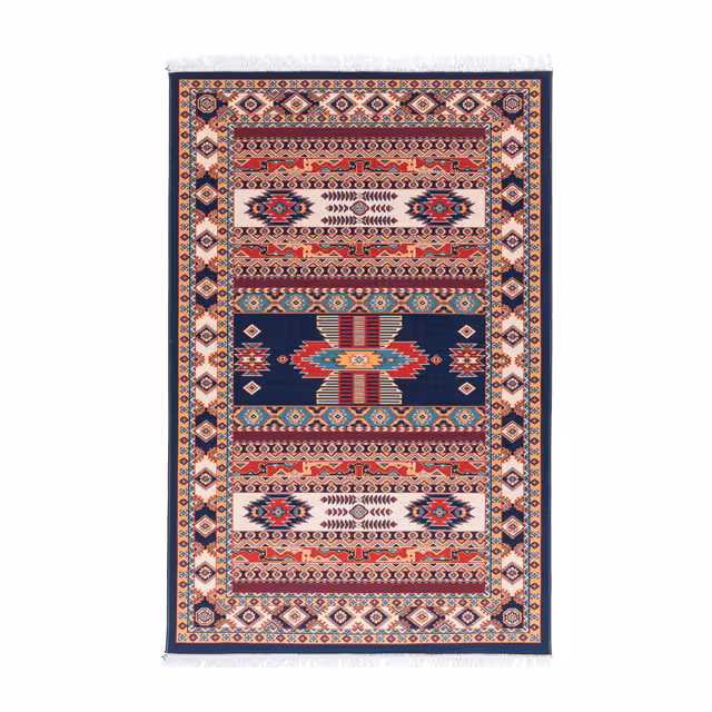 گلیم ماشینی دنیای فرش طرح مجلل 383