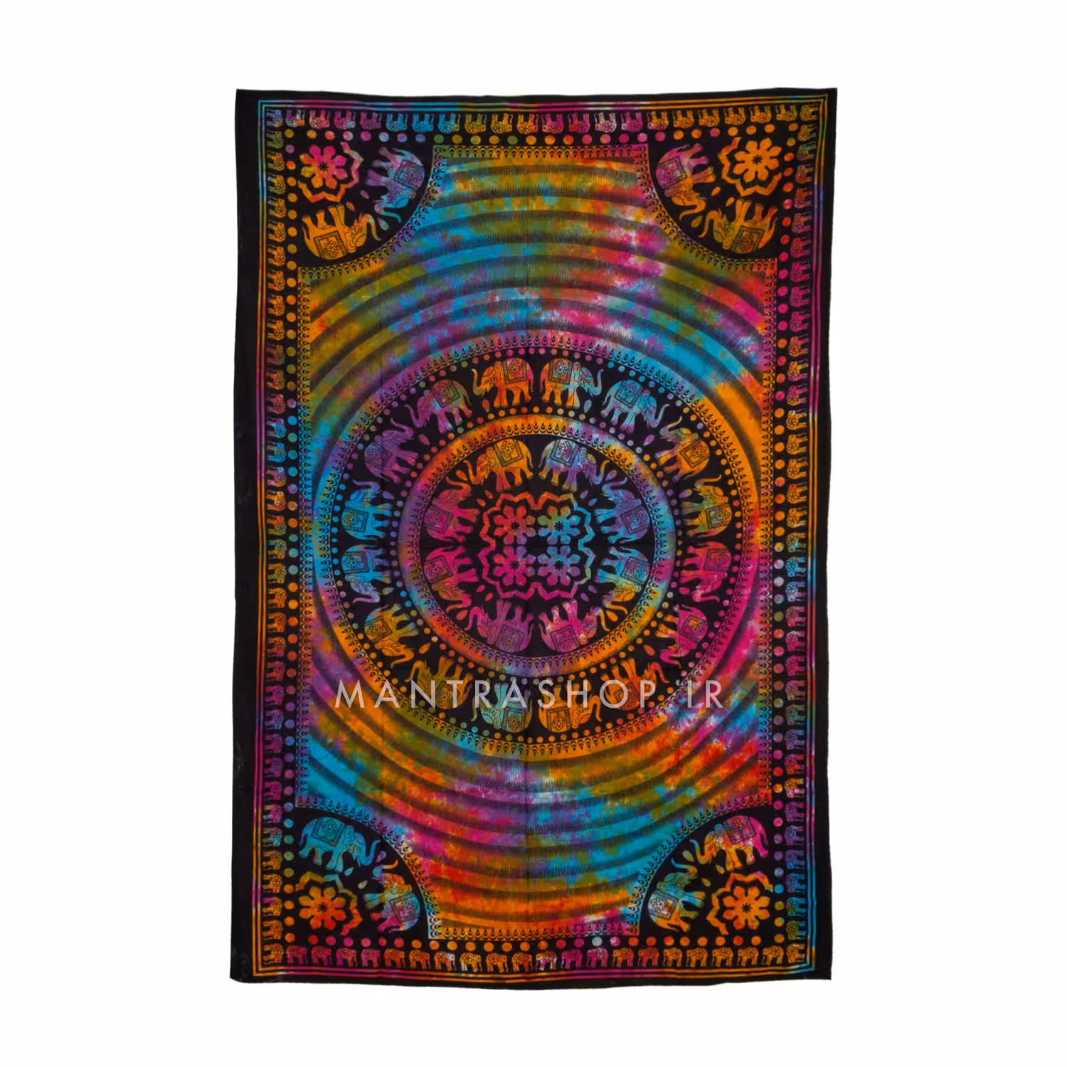 بکدراپ تپستری هندی طرح فیل (روتختی یک نفره) کد 371