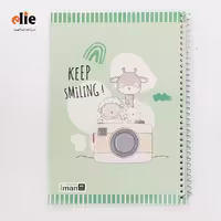 دفتر 60 برگ سیمی مجلد ایمان طرح 22