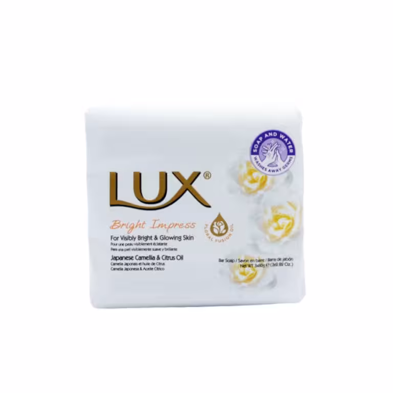 صابون لوکس Lux مدل Bright Impress با رایحه گل سفید 3 عددی