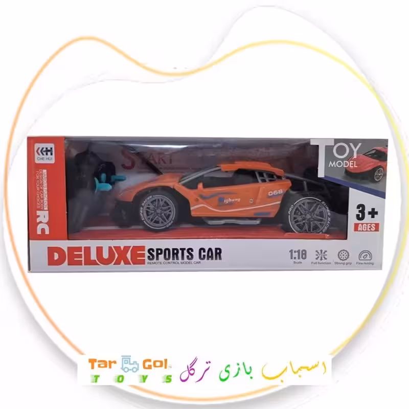 اسباب بازی ماشین کنترلی شارژی اسپرت DELUXE-CAR مقیاس 1   18