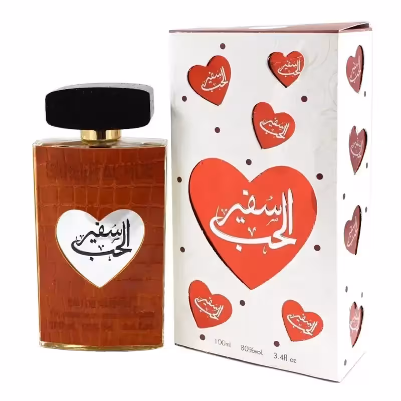 ادکلن سفیر الحب برند ارض الزعفران حجم 100 میل